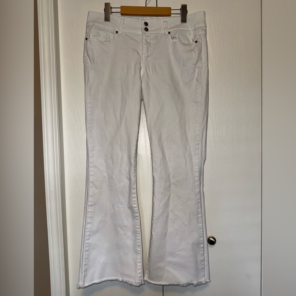 Paige H.H. Bootcut Raw Hem Jeans